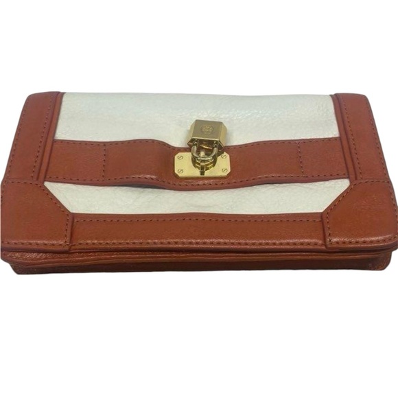 Tory Burch Bond Clutch with Padlock accent - Picture 7 of 10